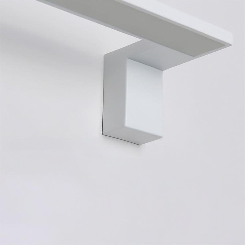 Modern L-Shaped LED Wall Sconce - Black & White Aluminum