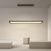 Modern Rectangular Chandelier with Integrated LED for Dining Room