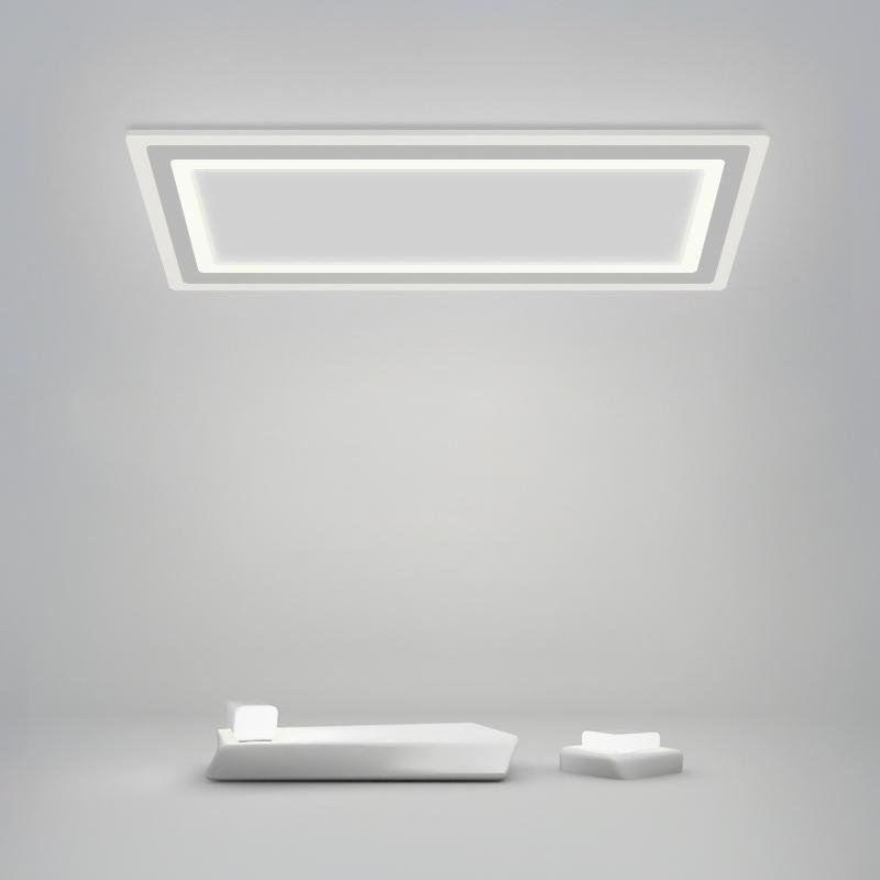 Modern Square Flush Mount LED Ceiling Light with Remote Dimming