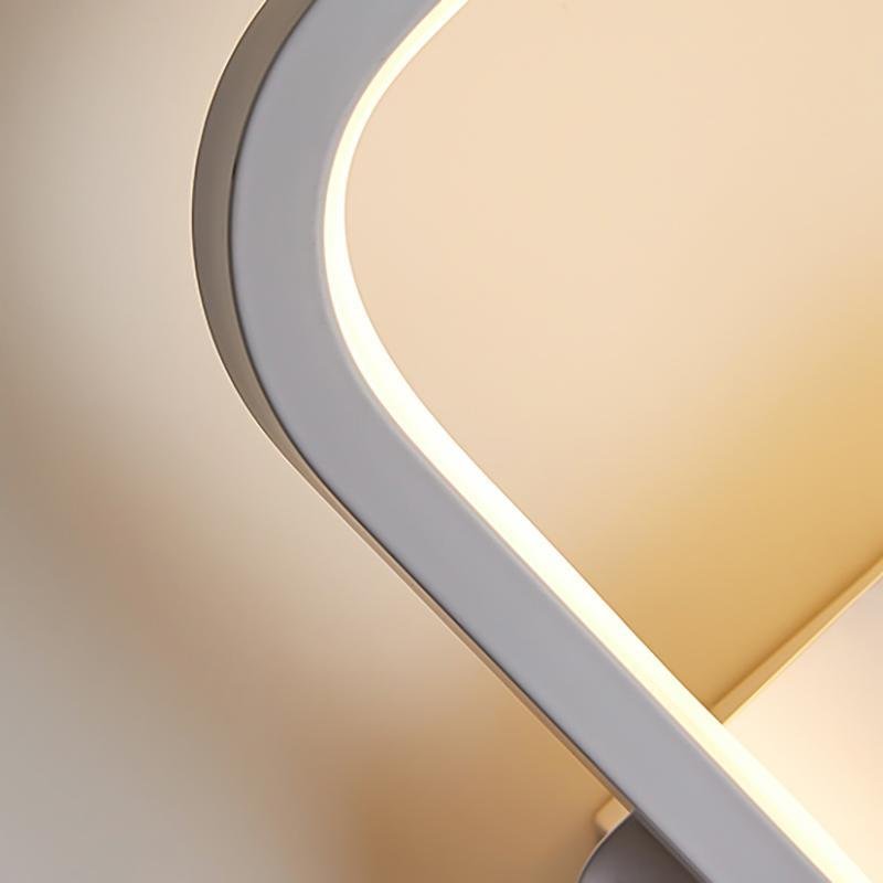 Modern Nordic Square LED Wall Sconce with Iron Frame
