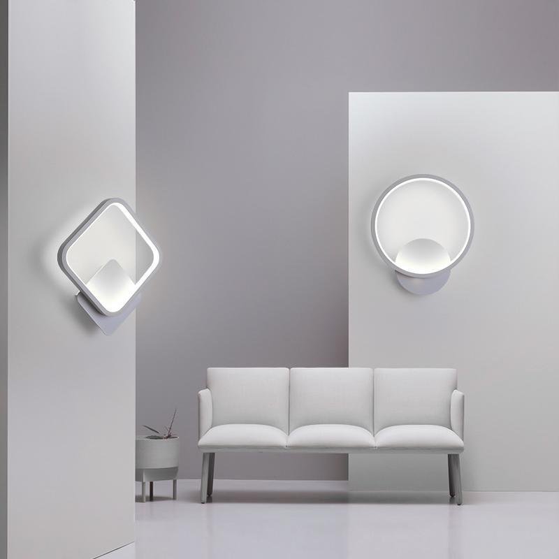 Modern Nordic Square LED Wall Sconce with Iron Frame