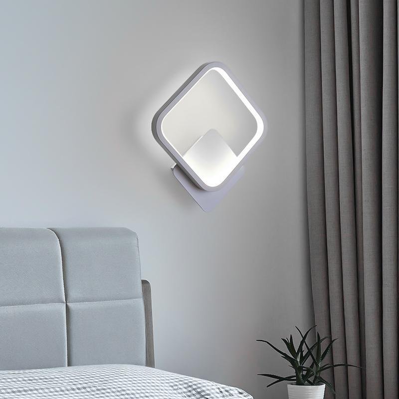 Modern Nordic Square LED Wall Sconce with Iron Frame