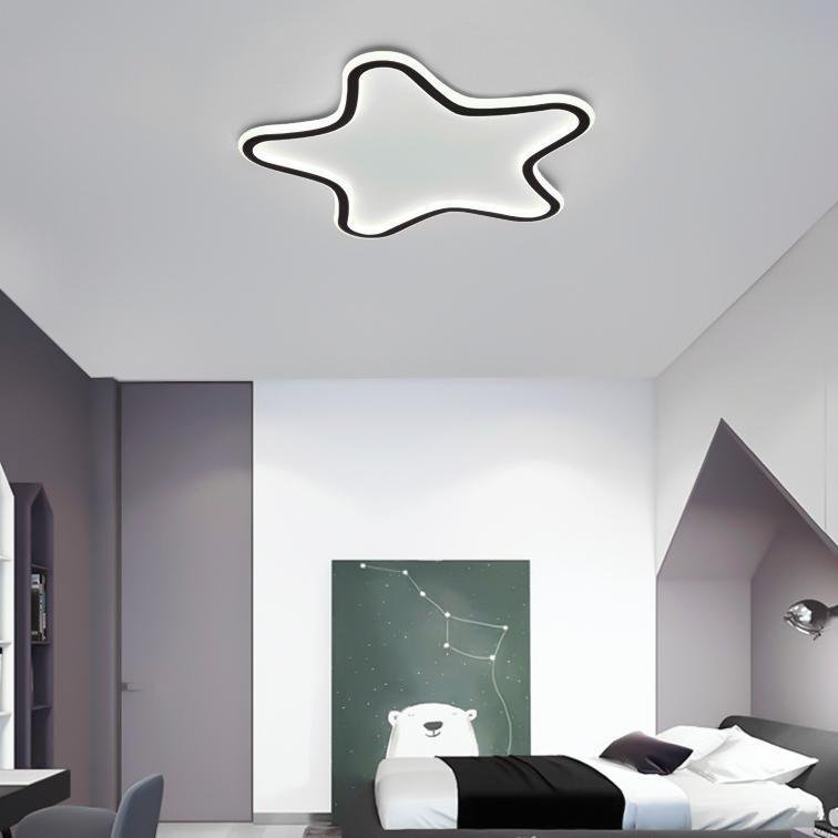 Starfish Flush Mount Ceiling Light - Dimmable LED Black Iron PMMA