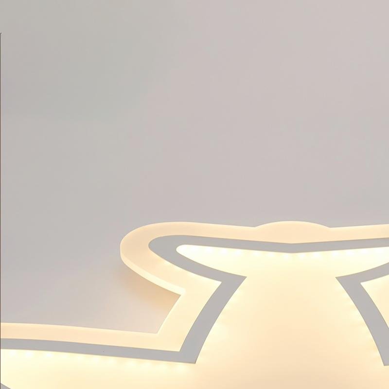 Aircraft Shaped LED Flush Mount Ceiling Light White Iron Kids Room