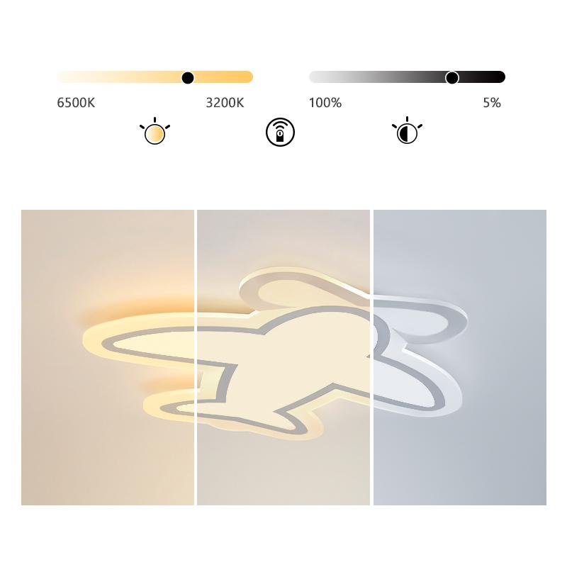 Aircraft Shaped LED Flush Mount Ceiling Light White Iron Kids Room
