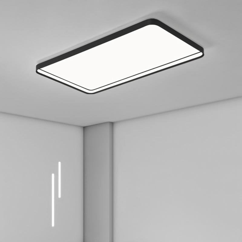 35" Rectangular LED Flush Mount Ceiling Light - Modern Aluminum