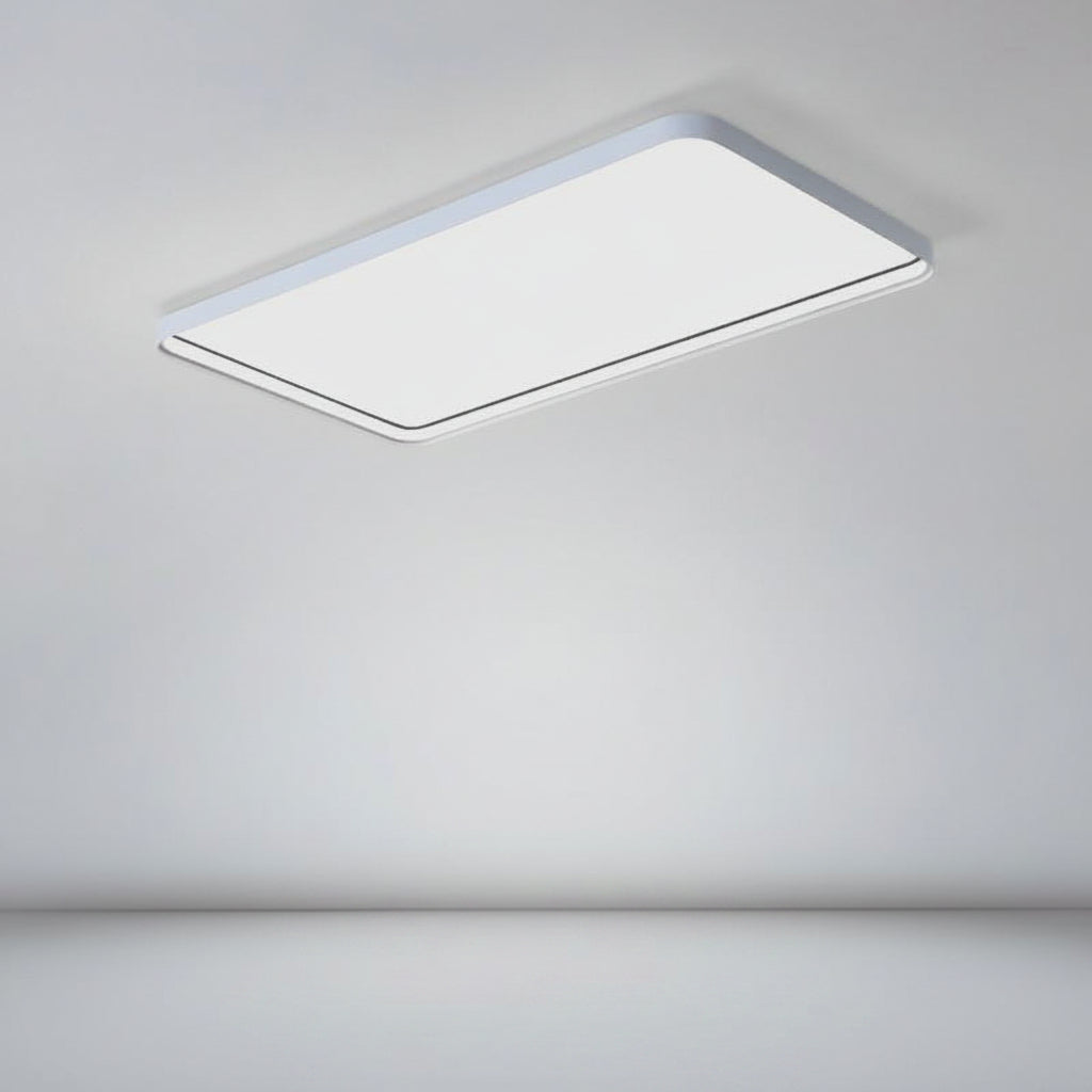 35" Rectangular LED Flush Mount Ceiling Light - Modern Aluminum