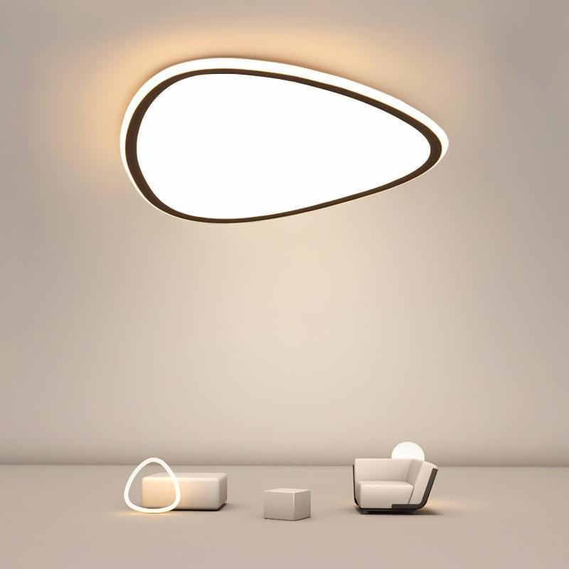 Geometric Reuleaux Triangle Flush Mount Light with Remote Control