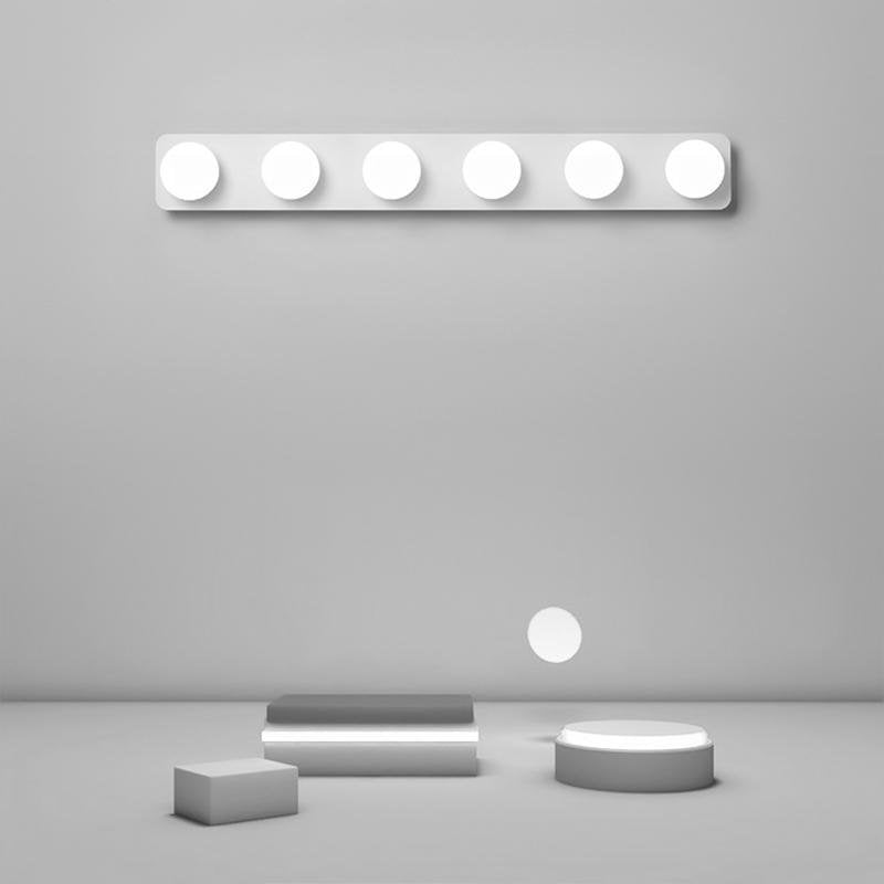 Modern Multi-Light Wall Sconce with Spherical Shades - 4 or 6 Heads