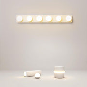Modern Multi-Light Wall Sconce with Spherical Shades - 4 or 6 Heads