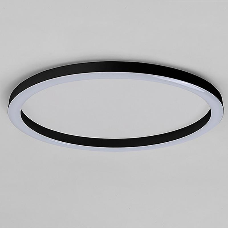 16" Modern Circle Flush Mount LED Ceiling Light with Remote