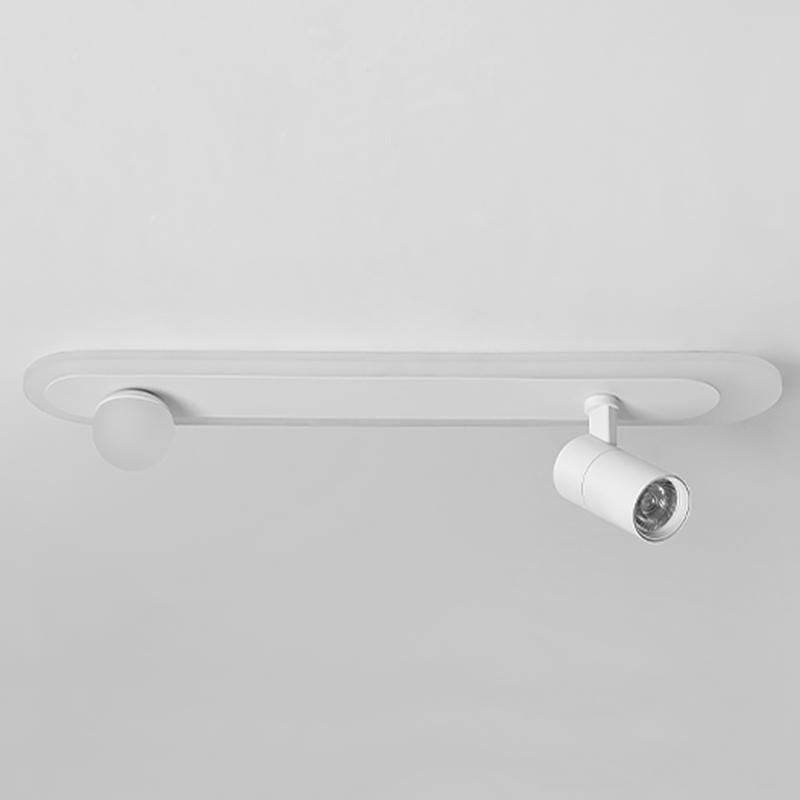 Rectangular LED Flush Mount Light with Adjustable Spotlights