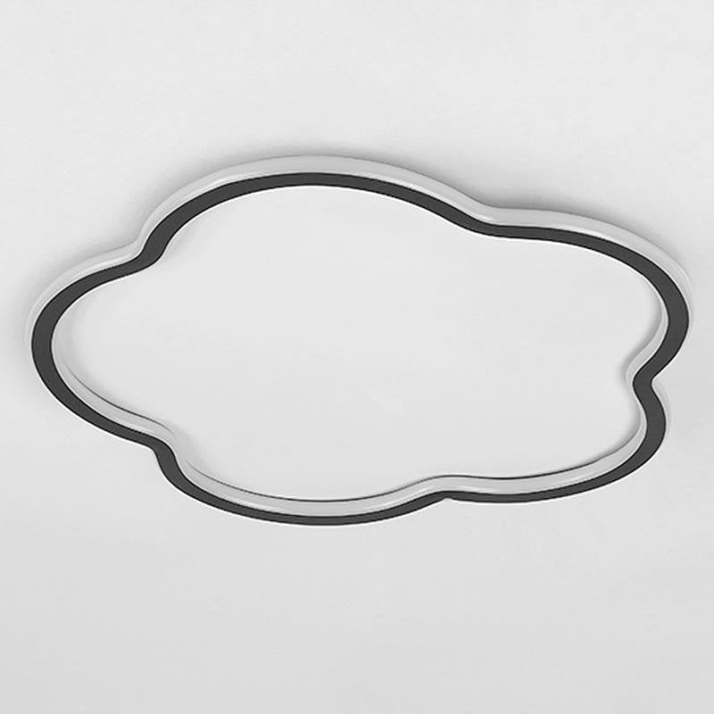 Cloud Flush Mount LED Ceiling Light – Aluminum & Acrylic Design