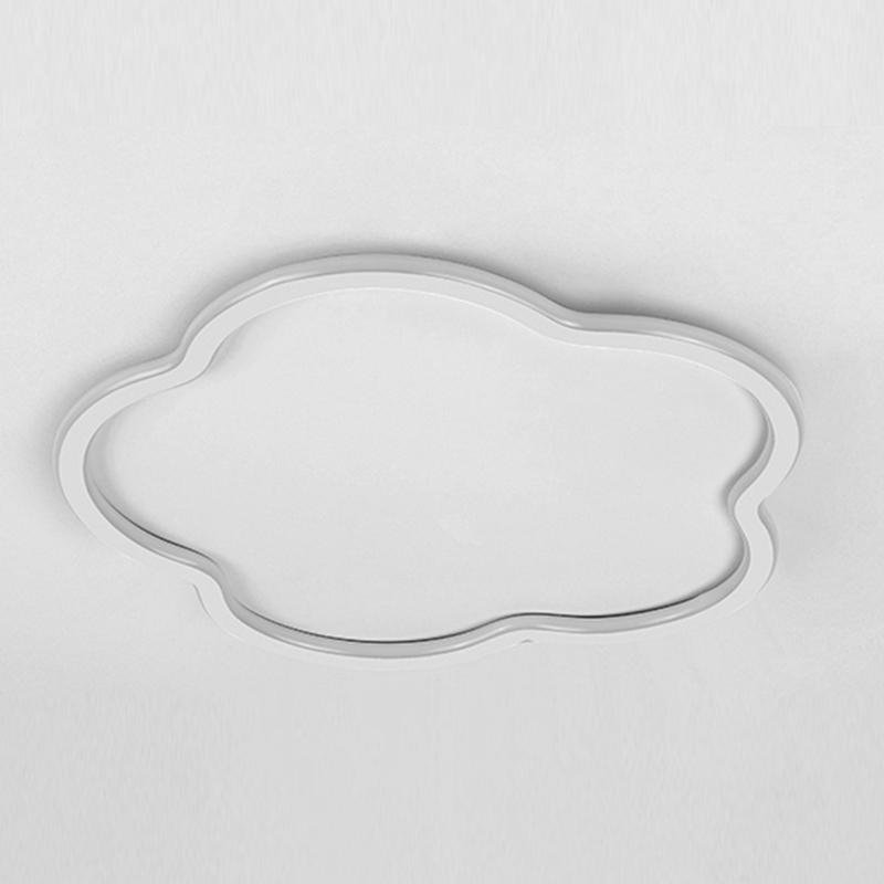 Cloud Flush Mount LED Ceiling Light – Aluminum & Acrylic Design