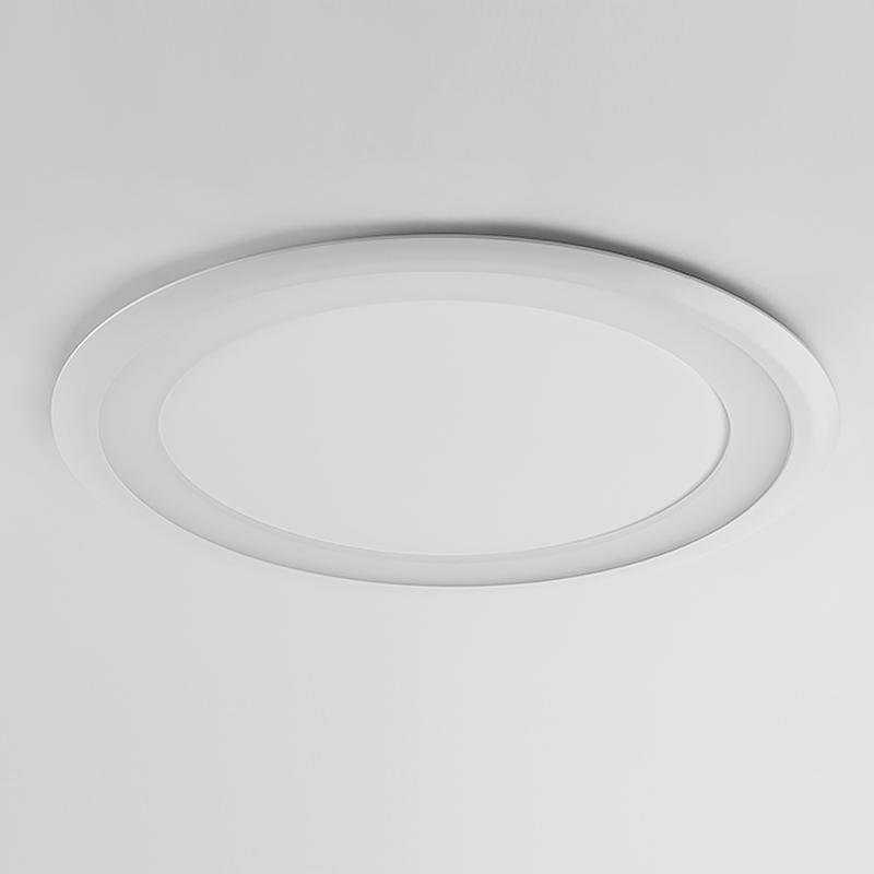 Modern Round Flush Mount LED Ceiling Light with Acrylic Shade