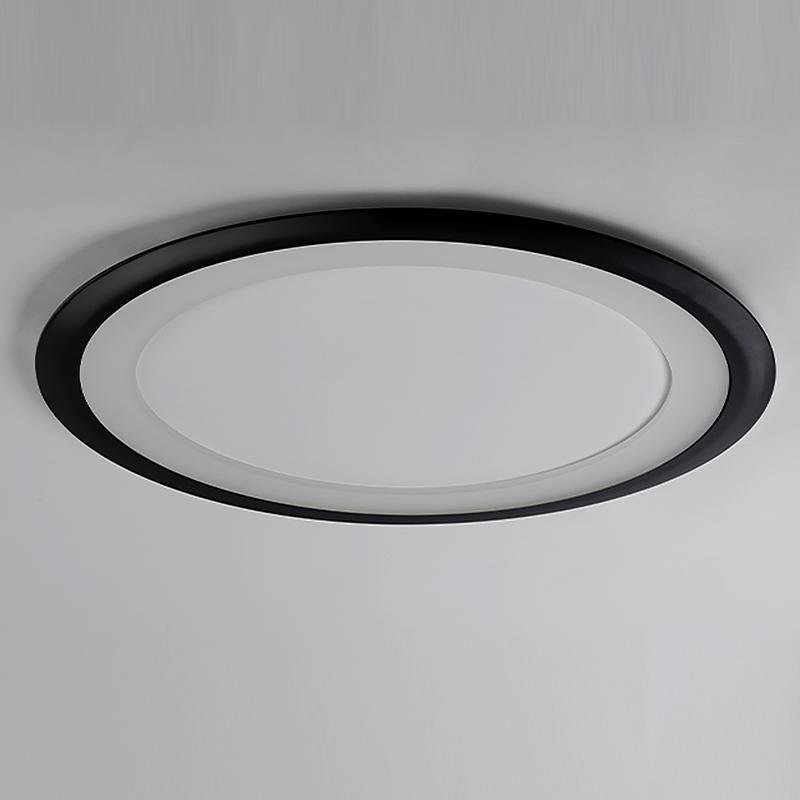 Modern Round Flush Mount LED Ceiling Light with Acrylic Shade