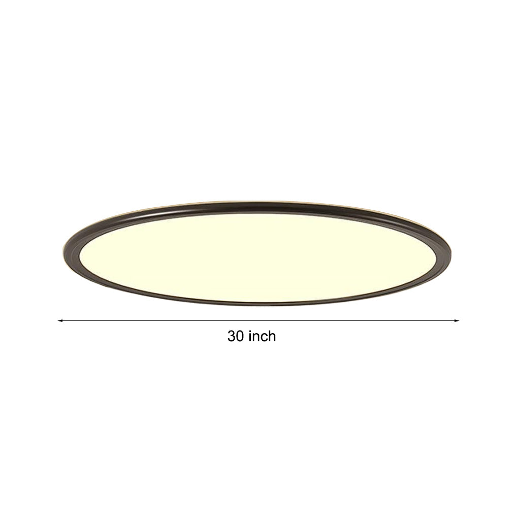 30" Round Ultra-Thin LED Flush Mount Ceiling Light - Modern Minimalist