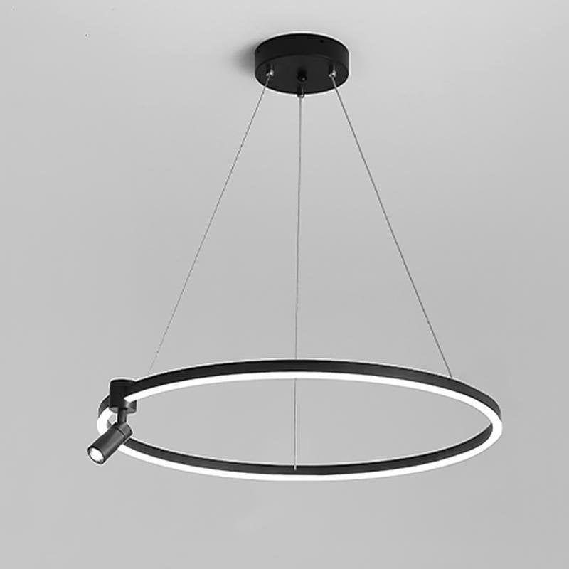 Modern Circular Adjustable Pendant Light with Integrated LED
