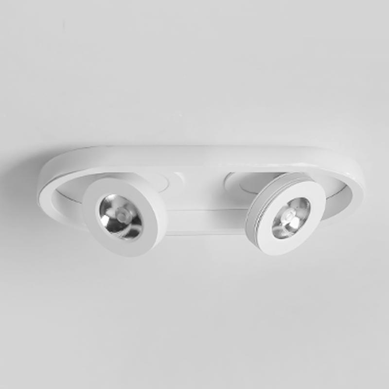Rectangular Aluminum Flush Mount Ceiling Light with Adjustable