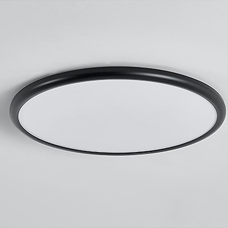 16" Modern LED Geometric Circle Flush Mount Ceiling Light