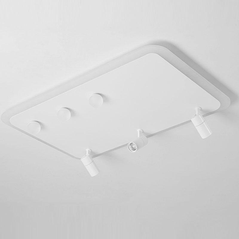 Dimmable Flush Mount LED Spotlight Panel with Adjustable Heads