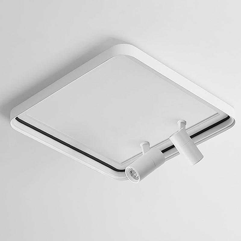 16" Square Flush Mount LED Light with Adjustable Spotlights