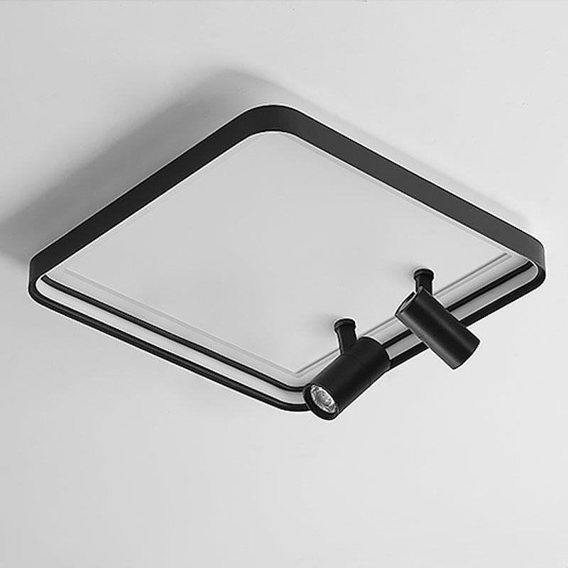 16" Square Flush Mount LED Light with Adjustable Spotlights