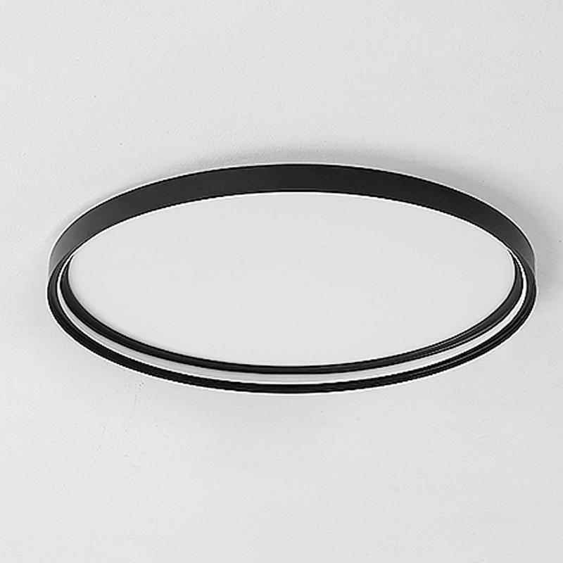 16" LED Acrylic Circle Flush Mount Ceiling Light with Edge Handle
