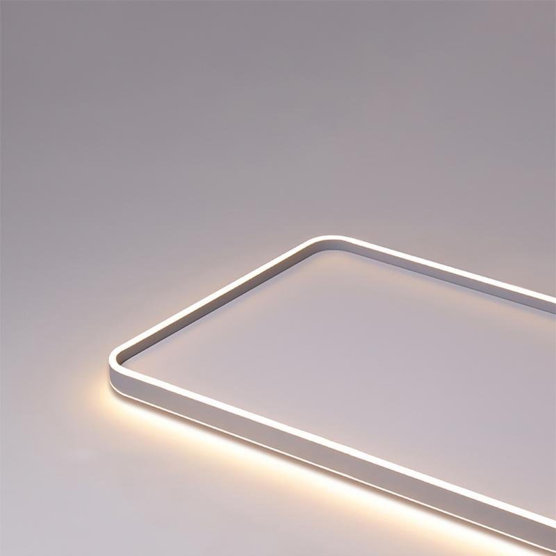 Rectangular LED Flush Mount Ceiling Light Modern Minimalist Design