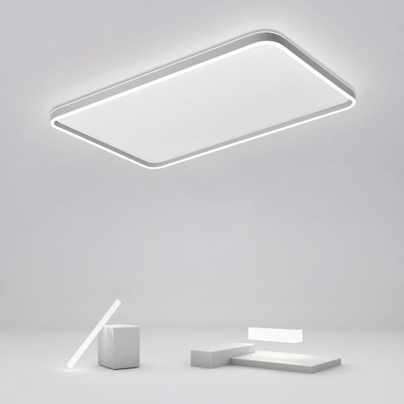 Rectangular LED Flush Mount Ceiling Light Modern Minimalist Design