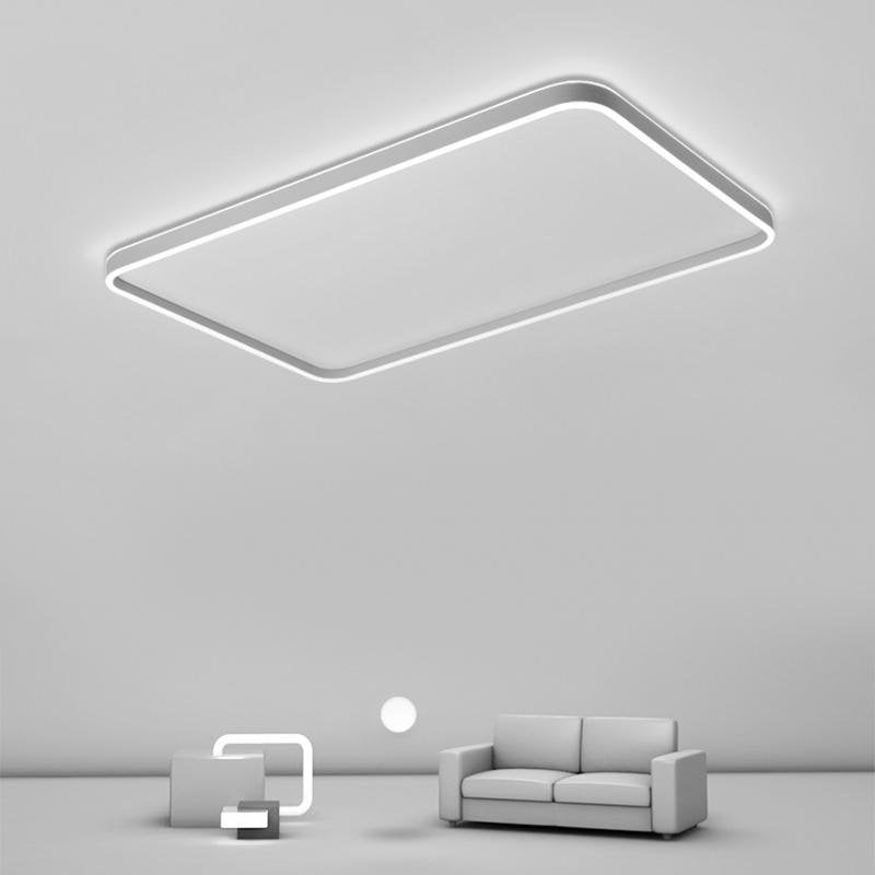 Rectangular LED Flush Mount Ceiling Light Modern Minimalist Design