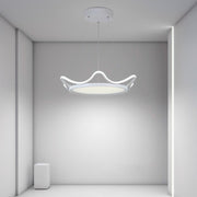 Modern Circular LED Pendant Light - Aluminum & PMMA Ceiling Fixture