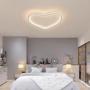 Heart Shaped LED Flush Mount Ceiling Light with Remote Dimming