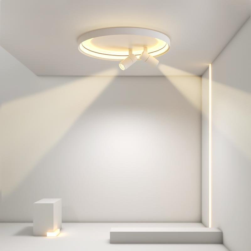 Modern Flush Mount Spotlight Ceiling Light with Remote Dimming