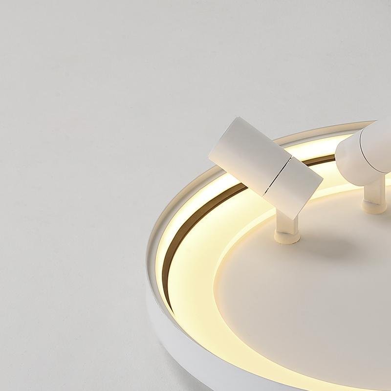 Modern Flush Mount Spotlight Ceiling Light with Remote Dimming