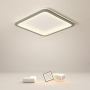 Square Industrial Flush Mount Ceiling Light - Modern LED Fixture