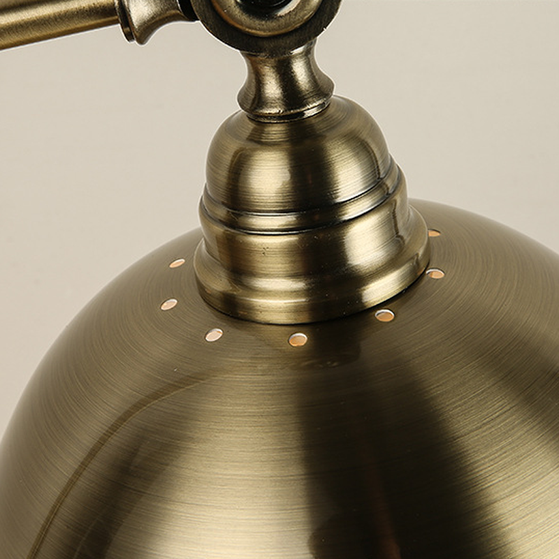 Adjustable Gooseneck Desk Lamp - Bronze Iron Finish - LED Task Light