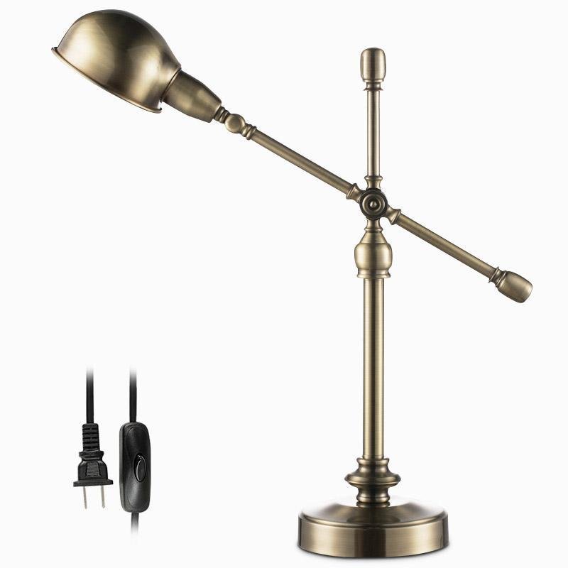 Mid-Century Modern Adjustable Desk Lamp with Flexible Arm