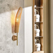 Freeform Bamboo Wall Sconce - Organic Modern Farmhouse Design