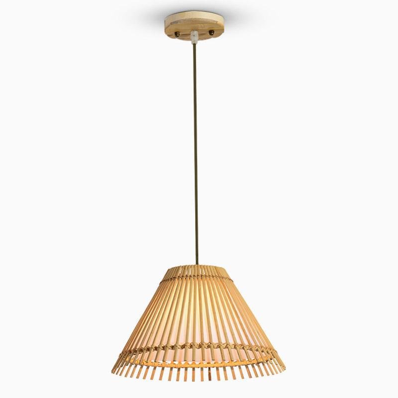 Bamboo Pendant Light | Farmhouse Bar Dining Fixture