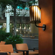 Modern Twisted Aluminum Outdoor Wall Lamp – Waterproof LED Light