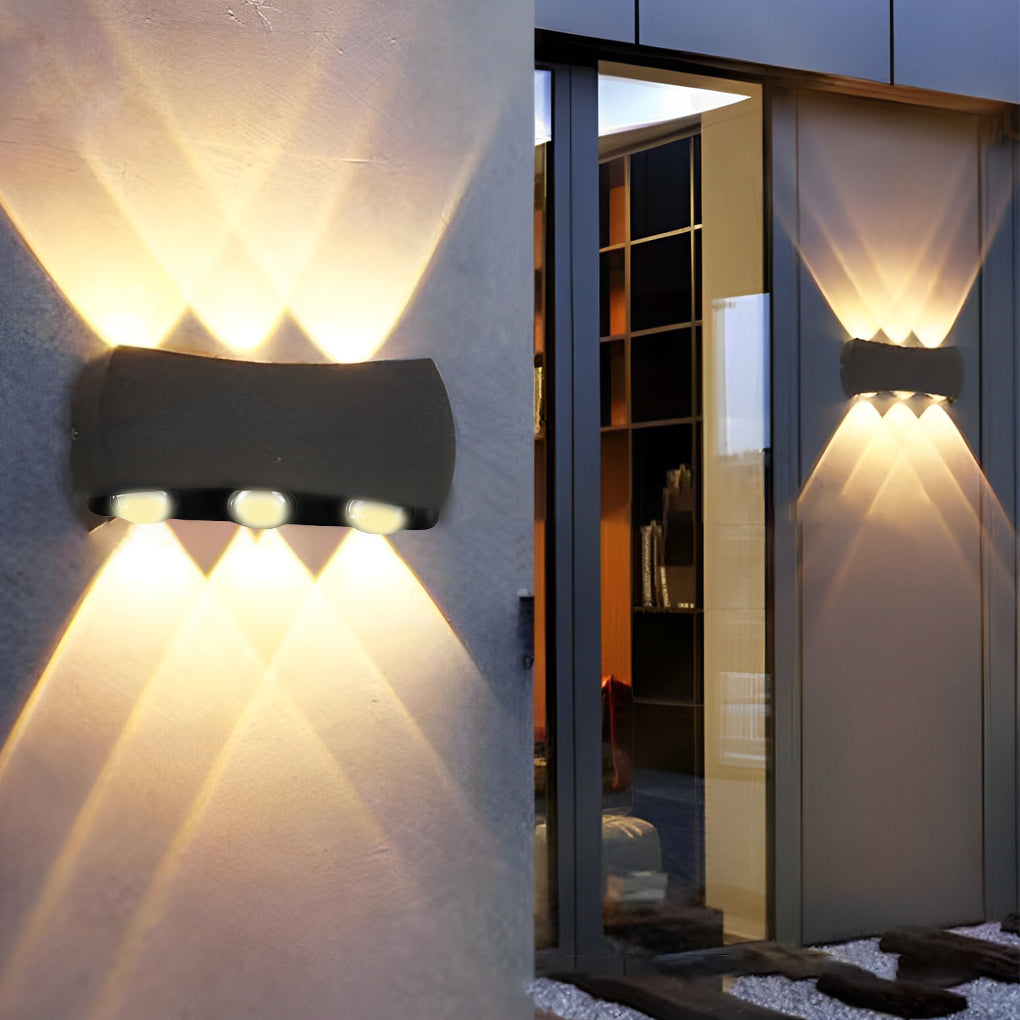 Modern Aluminum LED Outdoor Wall Light Waterproof Up Down
