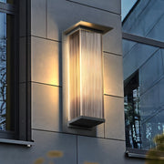Modern Rectangular LED Outdoor Wall Light - Waterproof Metal Sconce