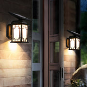 Modern Solar LED Outdoor Wall Light with Remote – Dimmable &