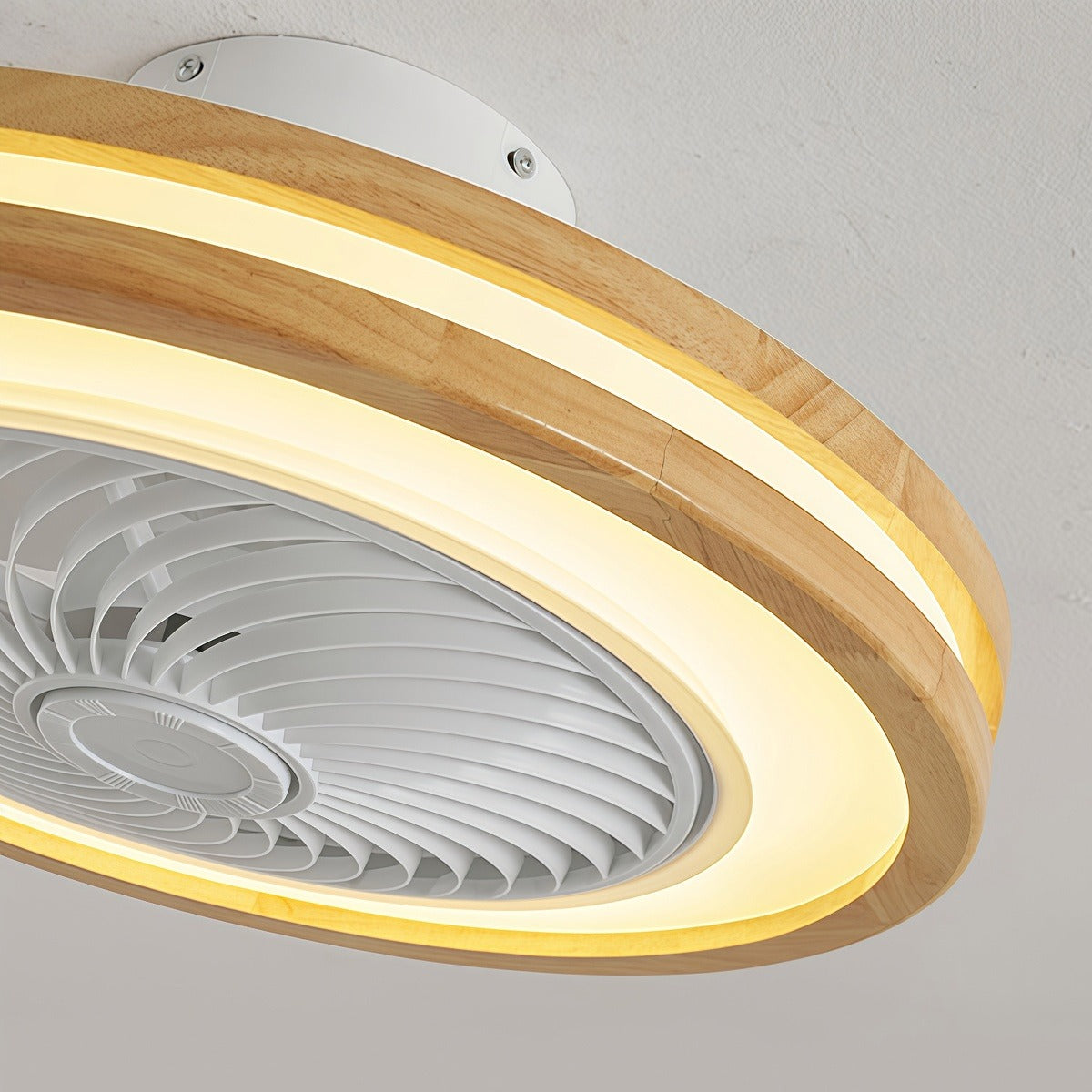 Modern Bladeless Ceiling Fan with Light & Remote Control