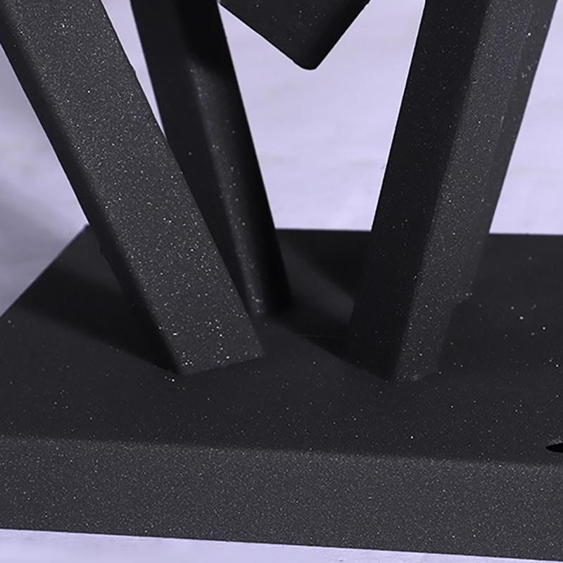Geometric Aluminum Waterproof LED Outdoor Post Light - Modern Black