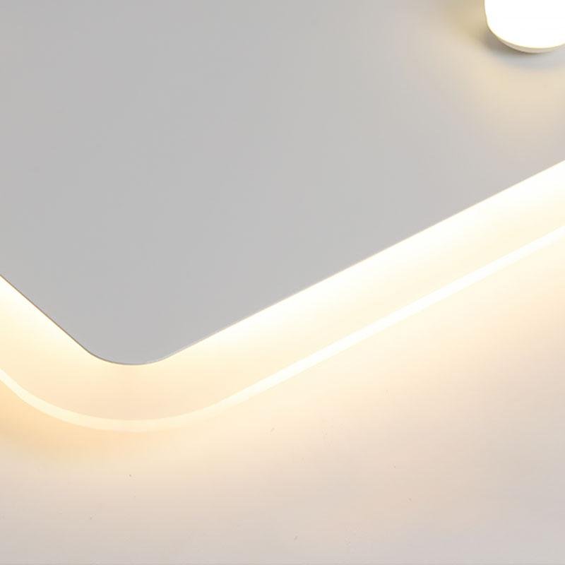 Dimmable Flush Mount LED Spotlight Panel with Adjustable Heads