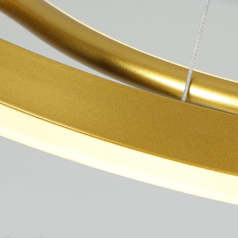 Modern Crown Chandelier Dimmable LED Ceiling Light with Remote