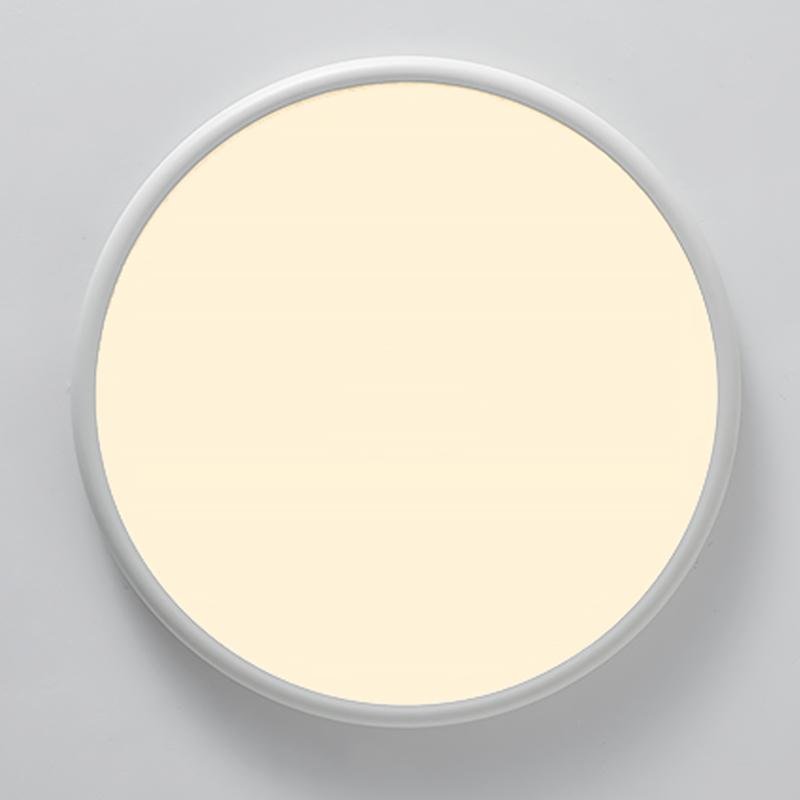 16" Modern LED Geometric Circle Flush Mount Ceiling Light