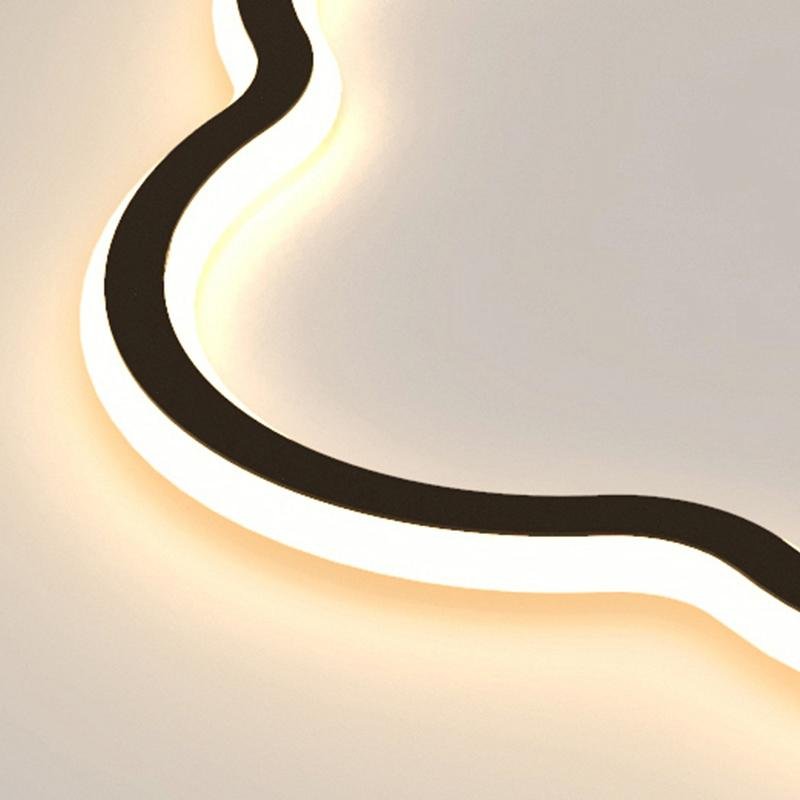 Cloud Flush Mount LED Ceiling Light – Aluminum & Acrylic Design